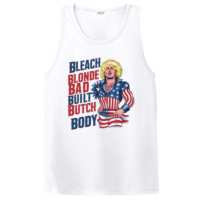 Bleach Blonde Bad Built Butch Body PosiCharge Competitor Tank