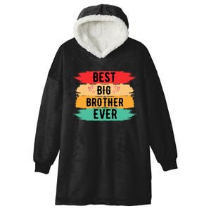 Best Big Brother Ever Older Sibling Nager Hooded Wearable Blanket