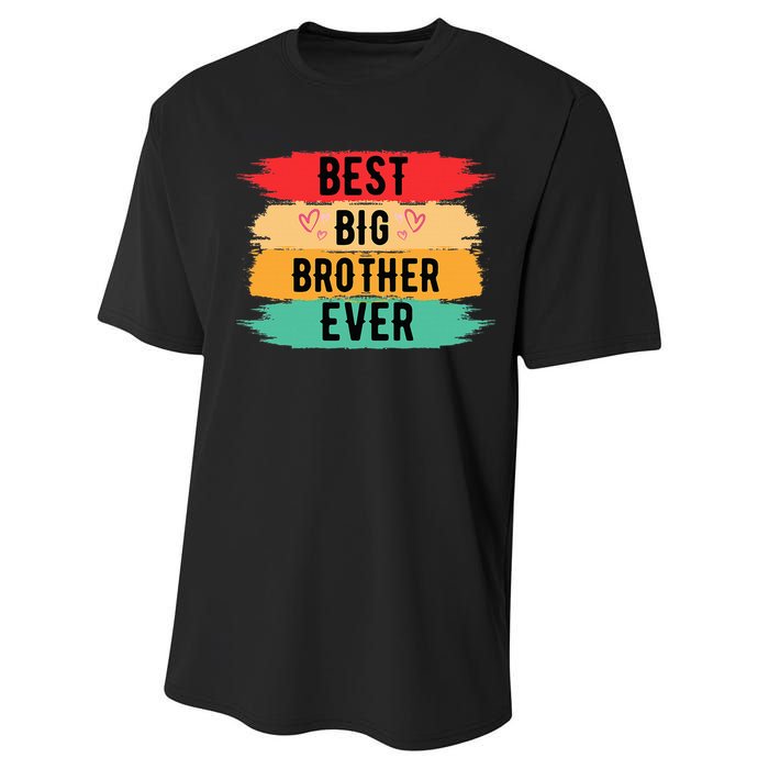 Best Big Brother Ever Older Sibling Nager Performance Sprint T-Shirt