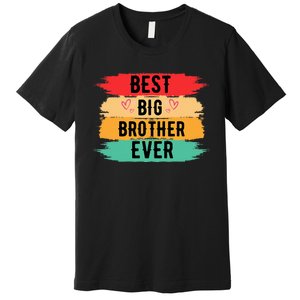 Best Big Brother Ever Older Sibling Nager Premium T-Shirt