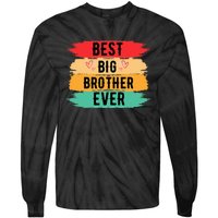 Best Big Brother Ever Older Sibling Nager Tie-Dye Long Sleeve Shirt