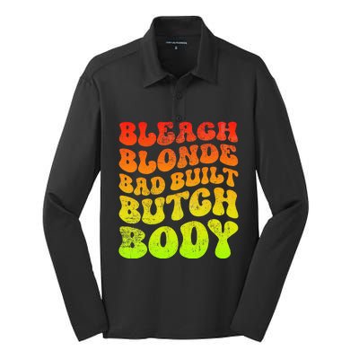 Bleach Blonde Bad Built Butch Body Silk Touch Performance Long Sleeve Polo