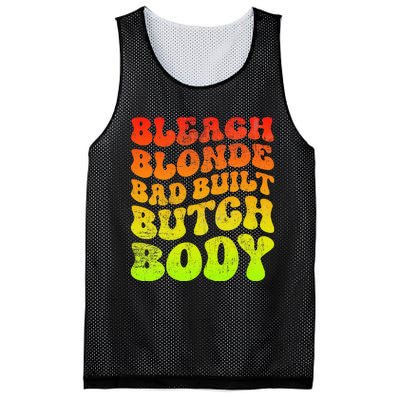 Bleach Blonde Bad Built Butch Body Mesh Reversible Basketball Jersey Tank