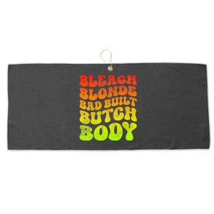 Bleach Blonde Bad Built Butch Body Large Microfiber Waffle Golf Towel