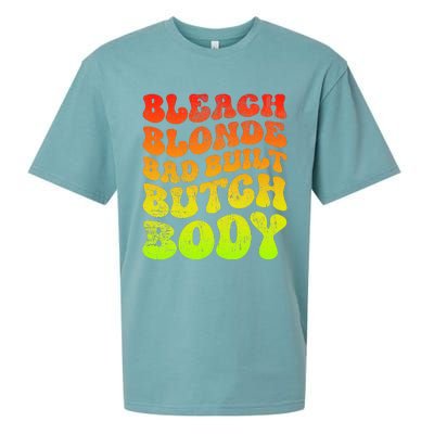 Bleach Blonde Bad Built Butch Body Sueded Cloud Jersey T-Shirt