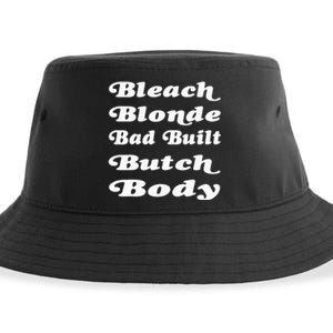 Bleach Blonde Bad Built Butch Body Sustainable Bucket Hat