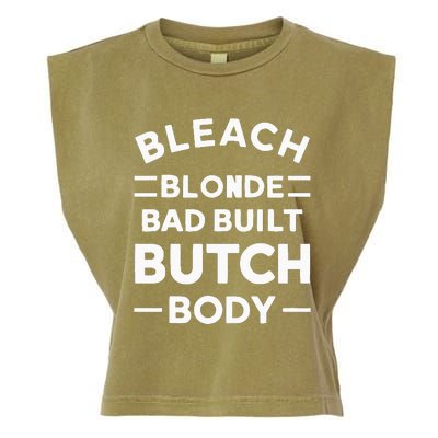 Bleach Blonde Bad Built Butch Body Garment-Dyed Women's Muscle Tee