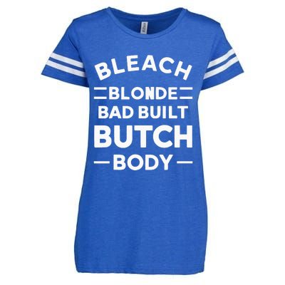 Bleach Blonde Bad Built Butch Body Enza Ladies Jersey Football T-Shirt