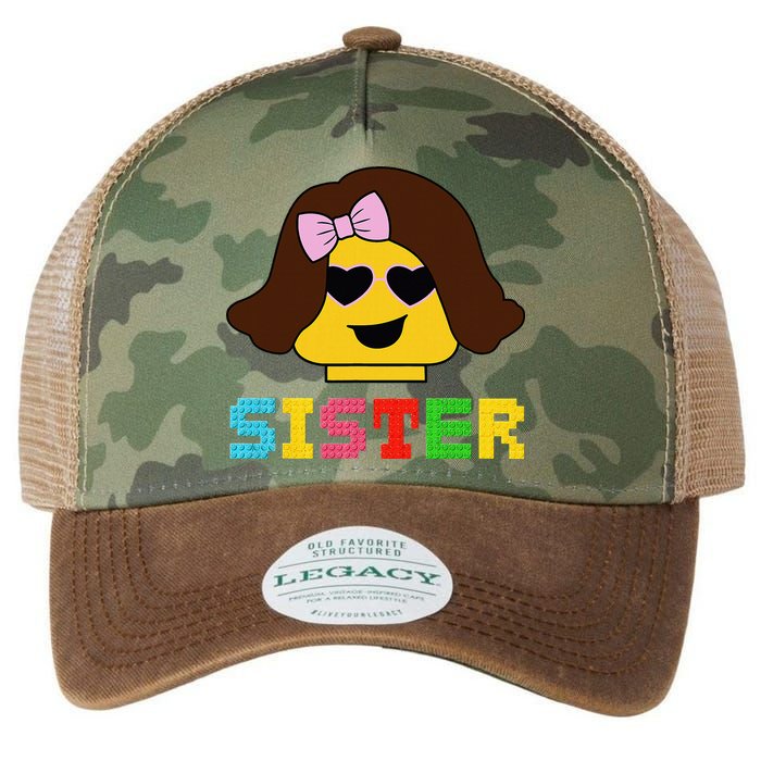 Building Bricks Blocks Sister Master Builder Family Matching Legacy Tie Dye Trucker Hat