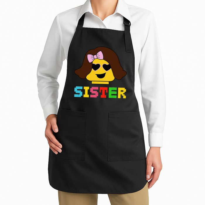 Building Bricks Blocks Sister Master Builder Family Matching Apron