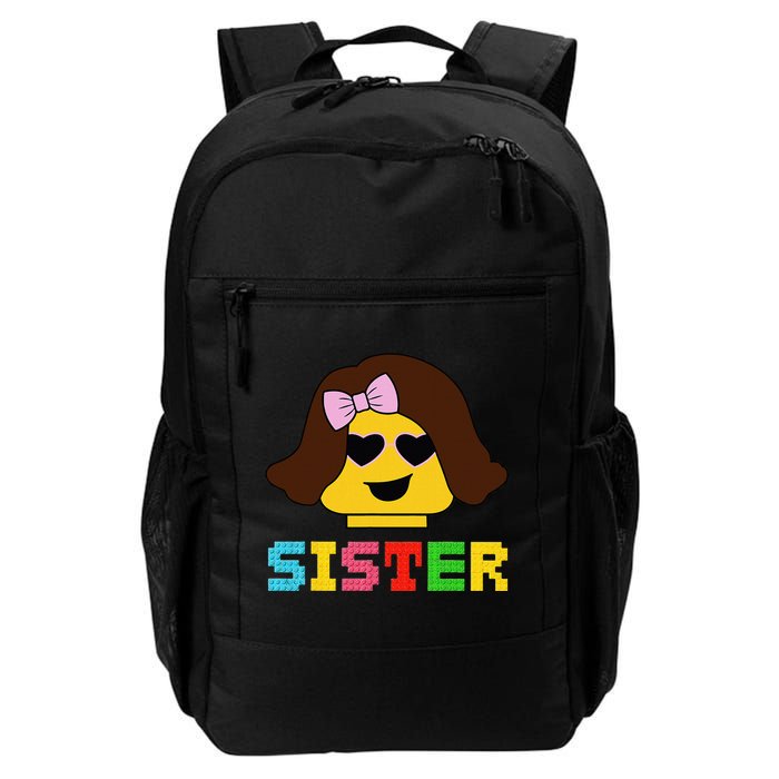 Building Bricks Blocks Sister Master Builder Family Matching Backpack