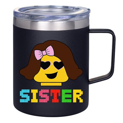 Building Bricks Blocks Sister Master Builder Family Matching 12oz Stainless Steel Coffee Mug
