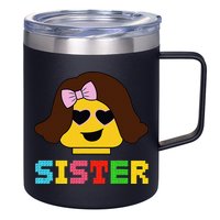Building Bricks Blocks Sister Master Builder Family Matching 12oz Stainless Steel Coffee Mug