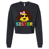 Building Bricks Blocks Sister Master Builder Family Matching Cropped Pullover Crew