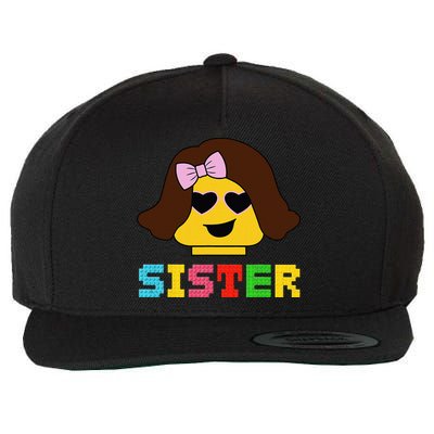 Building Bricks Blocks Sister Master Builder Family Matching Wool Snapback Cap
