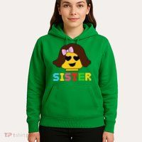Building Bricks Blocks Sister Master Builder Family Matching Hoodie