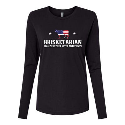 Brisketarian Because Brisket Never Disappoints BBQ Lover Womens Cotton Relaxed Long Sleeve T-Shirt