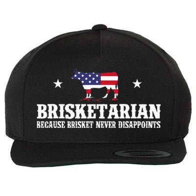 Brisketarian Because Brisket Never Disappoints BBQ Lover Wool Snapback Cap