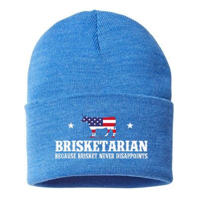 Brisketarian Because Brisket Never Disappoints BBQ Lover Sustainable Knit Beanie