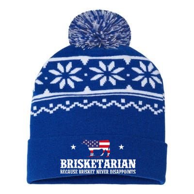 Brisketarian Because Brisket Never Disappoints BBQ Lover USA-Made Snowflake Beanie