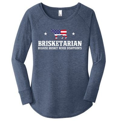 Brisketarian Because Brisket Never Disappoints BBQ Lover Women's Perfect Tri Tunic Long Sleeve Shirt