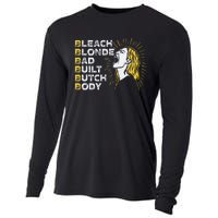 Bleach Blonde Bad Built Butch Body Funny Women Feminists Cooling Performance Long Sleeve Crew