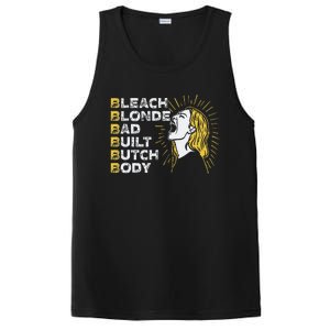 Bleach Blonde Bad Built Butch Body Funny Women Feminists PosiCharge Competitor Tank