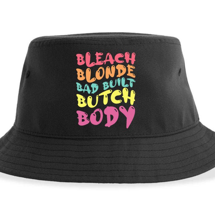 Bleach Blonde Bad Built Butch Body Sustainable Bucket Hat