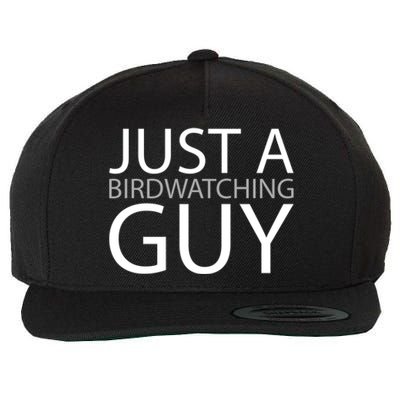 Birdwatching Birdwatcher Bird Just A Birdwatching Guy Gift Wool Snapback Cap