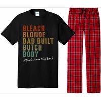 Bleach Blonde Bad Built Butch Body Black Woman Melanin Pajama Set