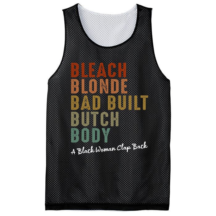 Bleach Blonde Bad Built Butch Body Black Woman Melanin Mesh Reversible Basketball Jersey Tank