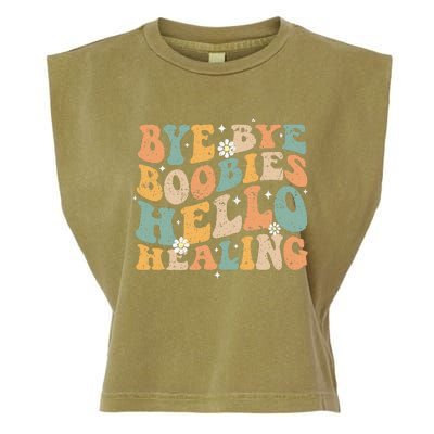 Bye Bye Boobies Hello Healing Garment-Dyed Women's Muscle Tee