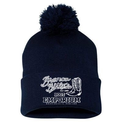 Bronco BillyS Boot Emporium Finland Pom Pom 12in Knit Beanie