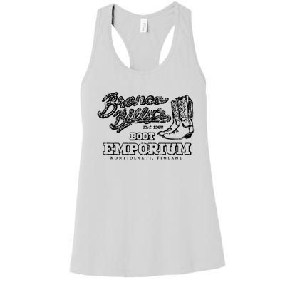 Bronco BillyS Boot Emporium Finland Women's Racerback Tank