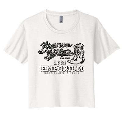 Bronco BillyS Boot Emporium Finland Women's Crop Top Tee