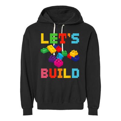 Block Brick Building LetS Build Master Builder Toys Kids Garment-Dyed Fleece Hoodie
