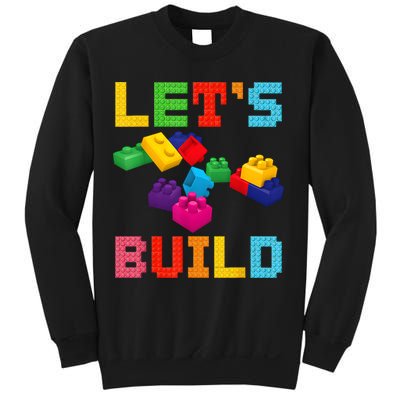 Block Brick Building LetS Build Master Builder Toys Kids Sweatshirt