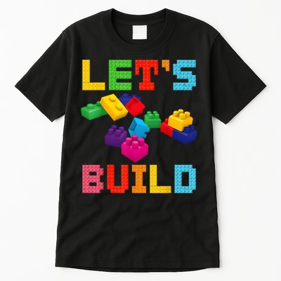 Block Brick Building LetS Build Master Builder Toys Kids Tall T-Shirt