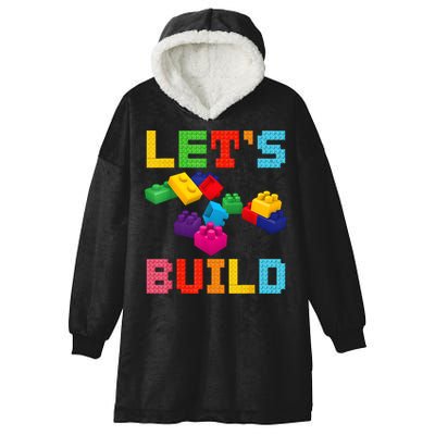 Block Brick Building LetS Build Master Builder Toys Kids Hooded Wearable Blanket
