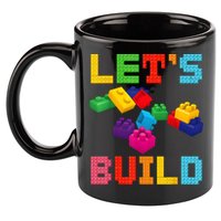 Block Brick Building LetS Build Master Builder Toys Kids 11oz C Handle Ceramic Mug