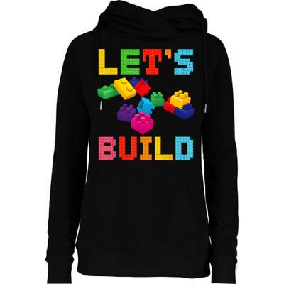 Block Brick Building LetS Build Master Builder Toys Kids Womens Funnel Neck Pullover Hood