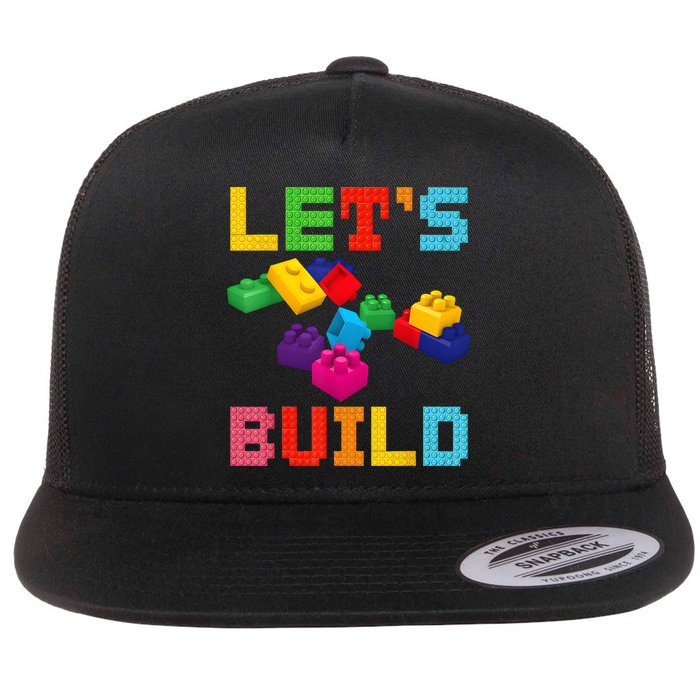 Block Brick Building LetS Build Master Builder Toys Kids Flatbill Hat