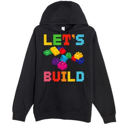 Block Brick Building LetS Build Master Builder Toys Kids Premium Pullover Hoodie