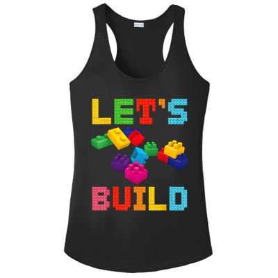 Block Brick Building LetS Build Master Builder Toys Kids Ladies PosiCharge Competitor Racerback Tank