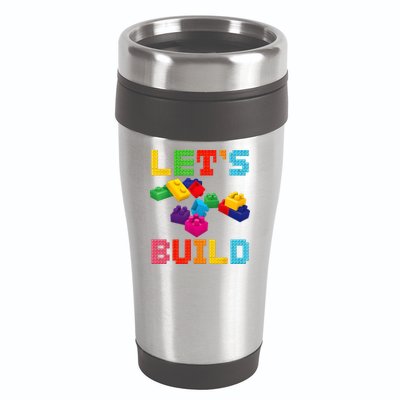 Block Brick Building LetS Build Master Builder Toys Kids 16oz Travel Tumbler