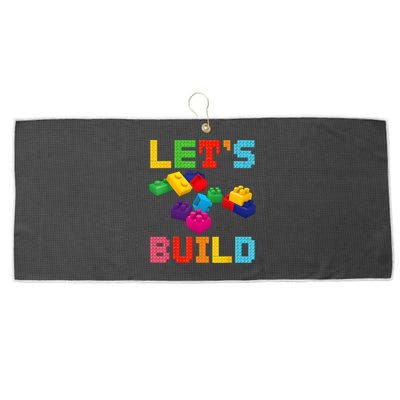 Block Brick Building LetS Build Master Builder Toys Kids Large Microfiber Waffle Golf Towel