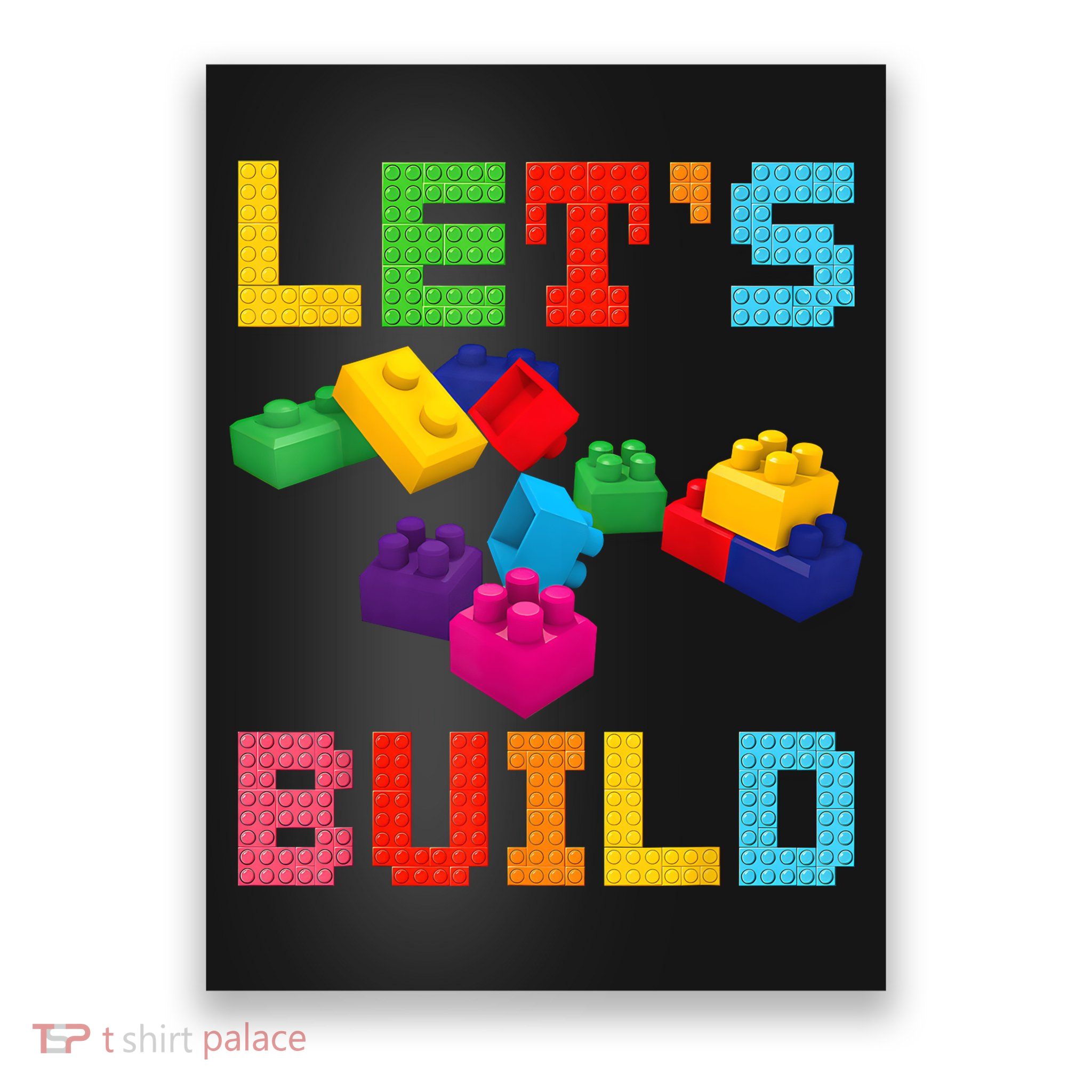 Block Brick Building LetS Build Master Builder Toys Kids Poster