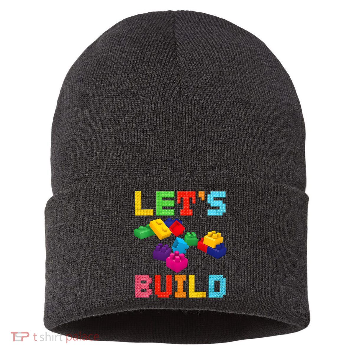 Block Brick Building LetS Build Master Builder Toys Kids Sustainable Knit Beanie