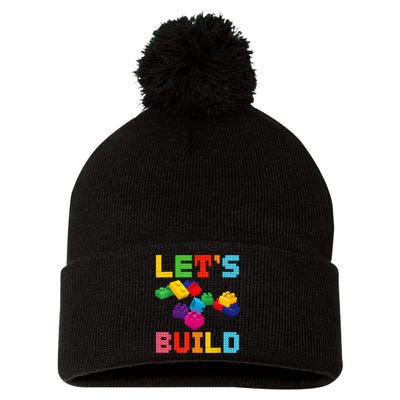 Block Brick Building LetS Build Master Builder Toys Kids Pom Pom 12in Knit Beanie