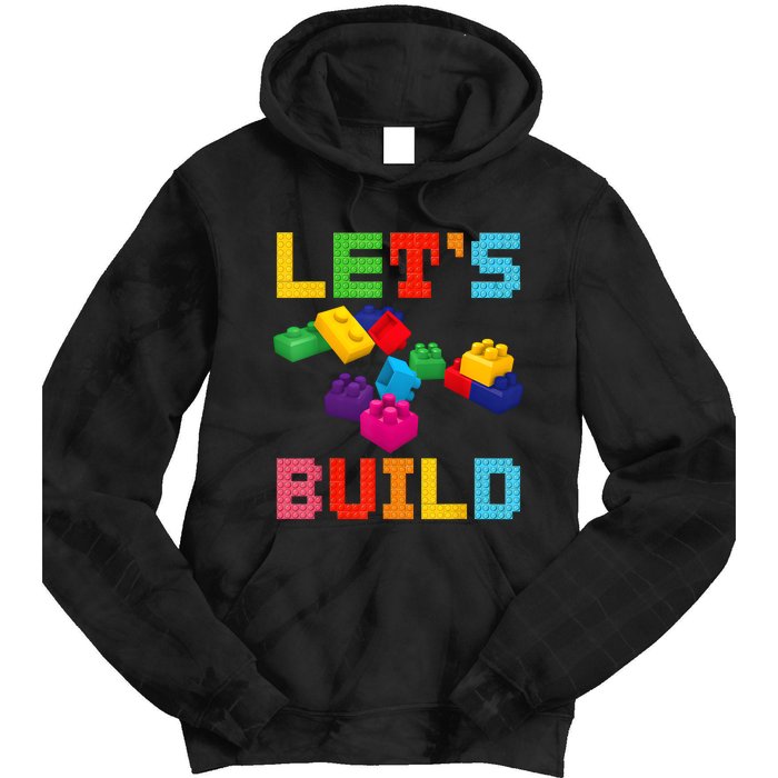 Block Brick Building LetS Build Master Builder Toys Kids Tie Dye Hoodie